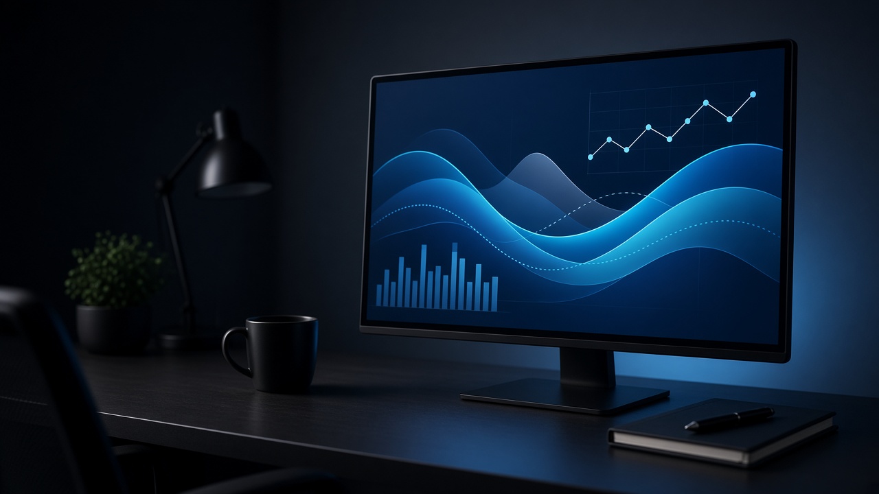 Chart and website traffic analysis